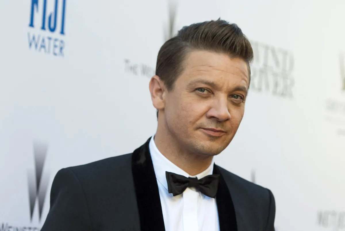 In this file photo taken on July 26, 2017 Actor Jeremy Renner  at Ace Hotel, in Los Angeles, California. VALERIE MACON / AFP