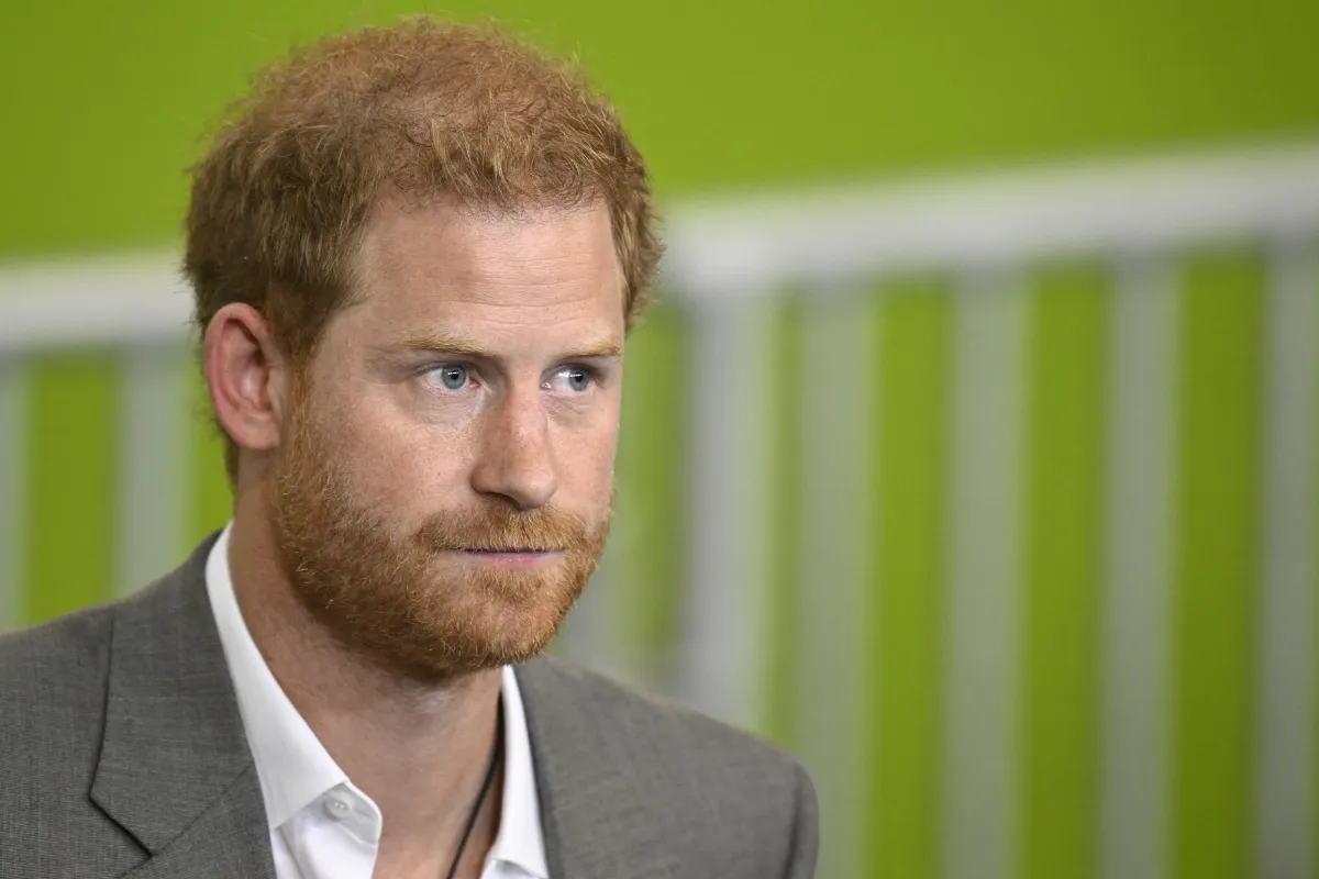 Prince Harry, Duke of Sussex, attends a press conference at the Merkur Spiel-Arena stadium in Duesseldorf, western Germany,  on September 6, 2022. Sascha Schuermann / AFP