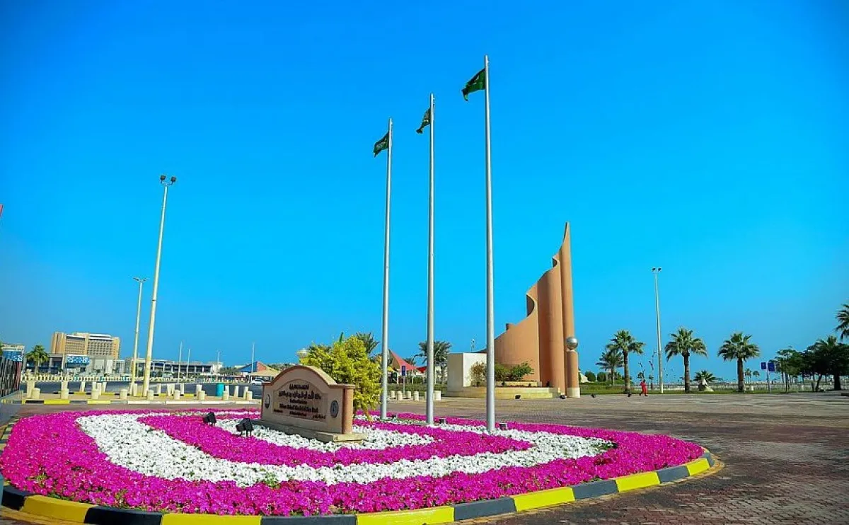 زراعة أكثر من 2 مليون زهرة شتوية في محافظة الخبر. الصورة من "واس"