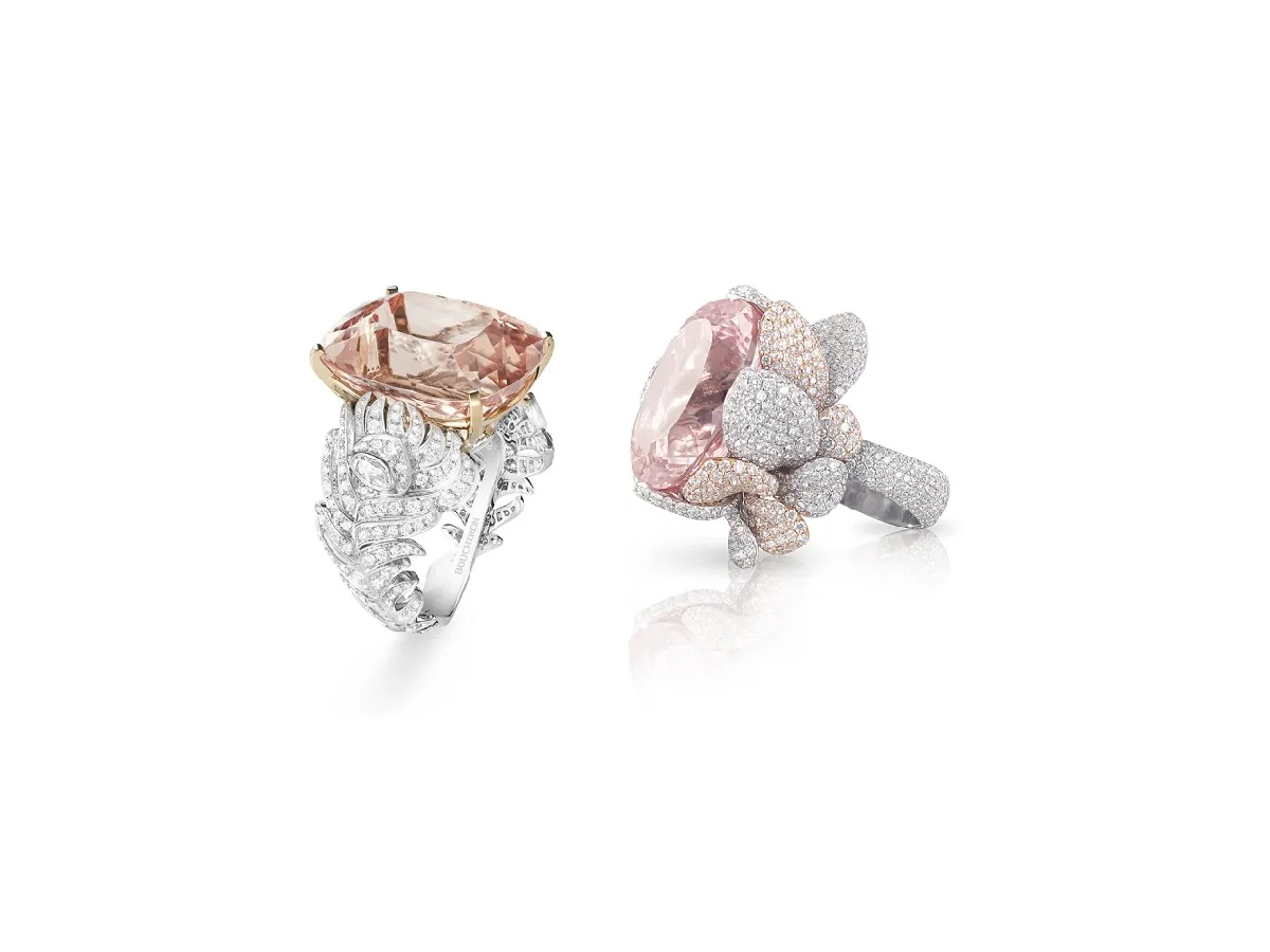 حجر الحب والجاذبية.. خواتم كوكتيل مرصوفة بالمورجانيت لإطلالة فاخرة لعروس 2023