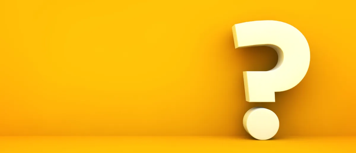 صورة لإشارة الاستفهام