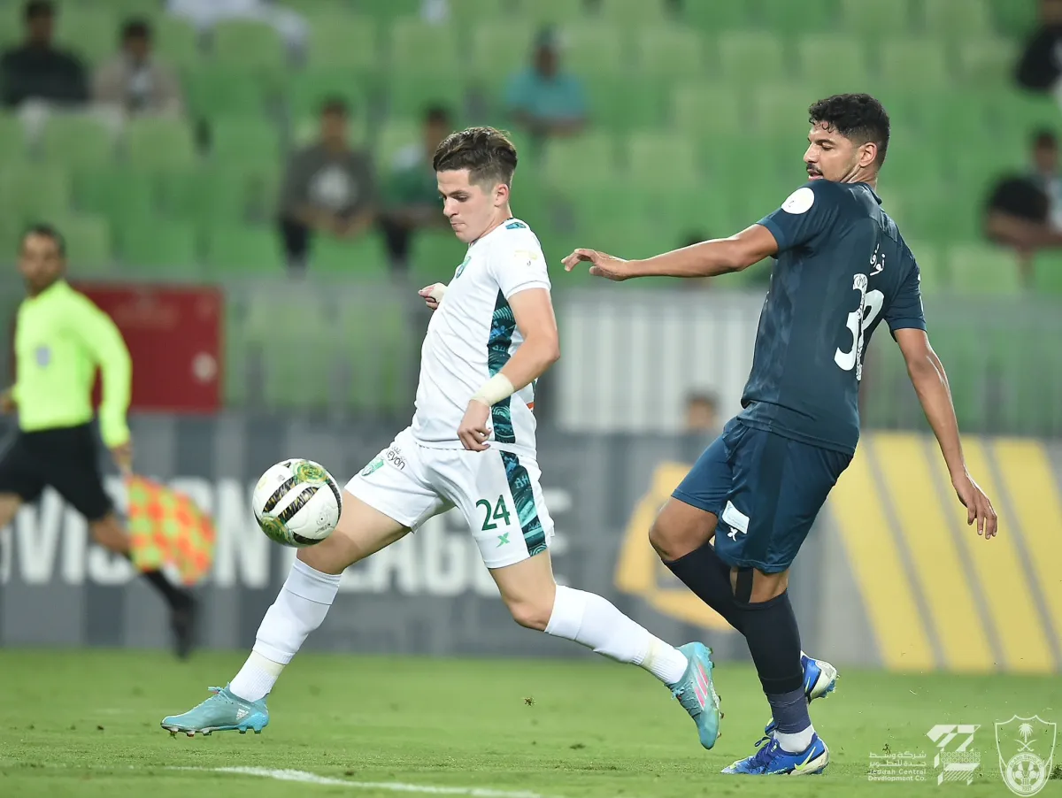 الأهلي السعودي يفوز على الشعلة بهدفين مقابل لا شيء - الصورة من حساب النادي الأهلي على تويتر