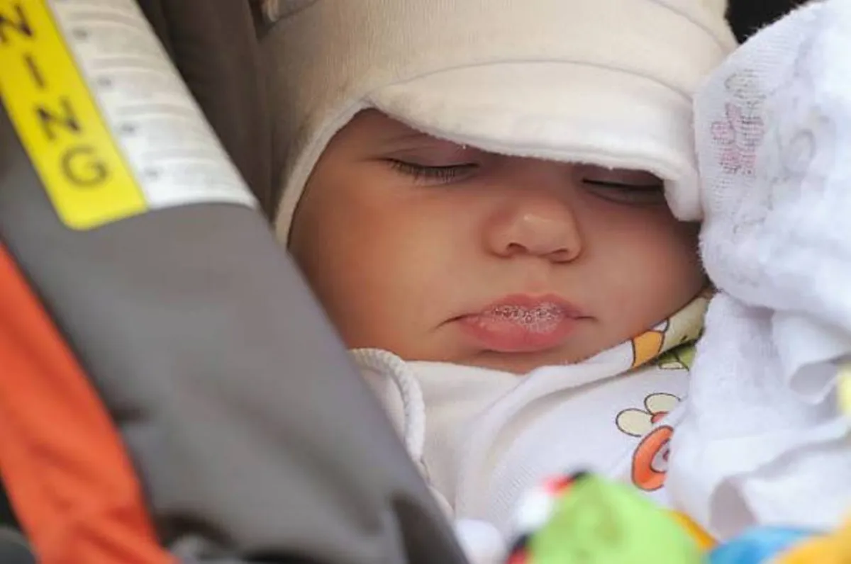 صورة لرضيع نائم