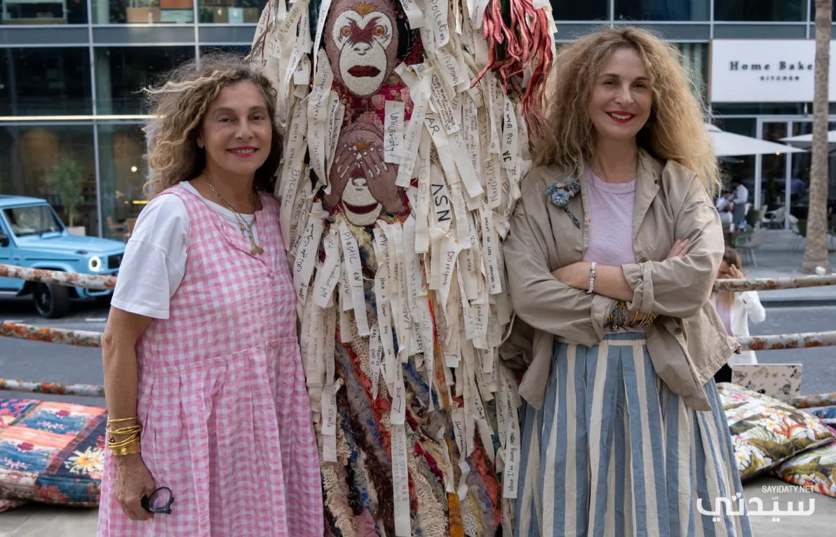 المصممتان هدى بارودي وماريا هبري 