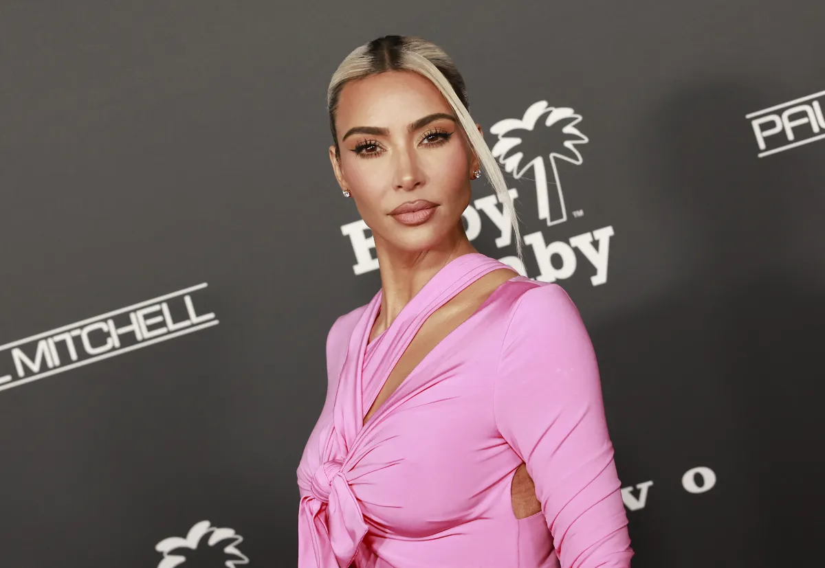 Kim Kardashian arrives for the 2022 Baby2Baby Gala honoring Kim Kardashian, at Pacific Design Center in West Hollywood, California, on November 12, 2022. Michael Tran / AFP