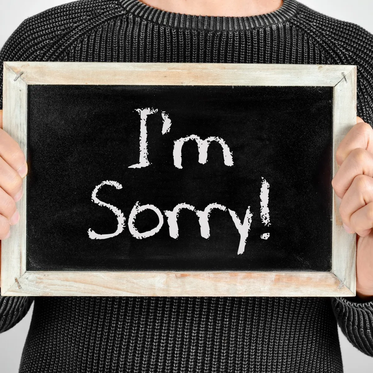 صورة تعبيرية عن الإعتذار