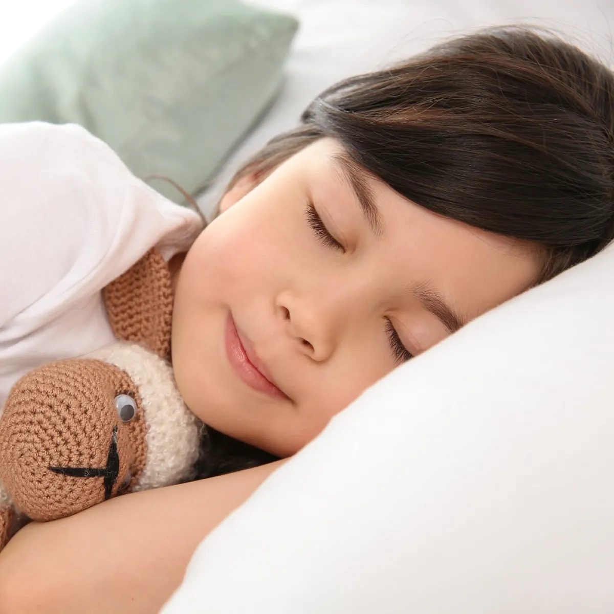 صورة لطفلة نائمة