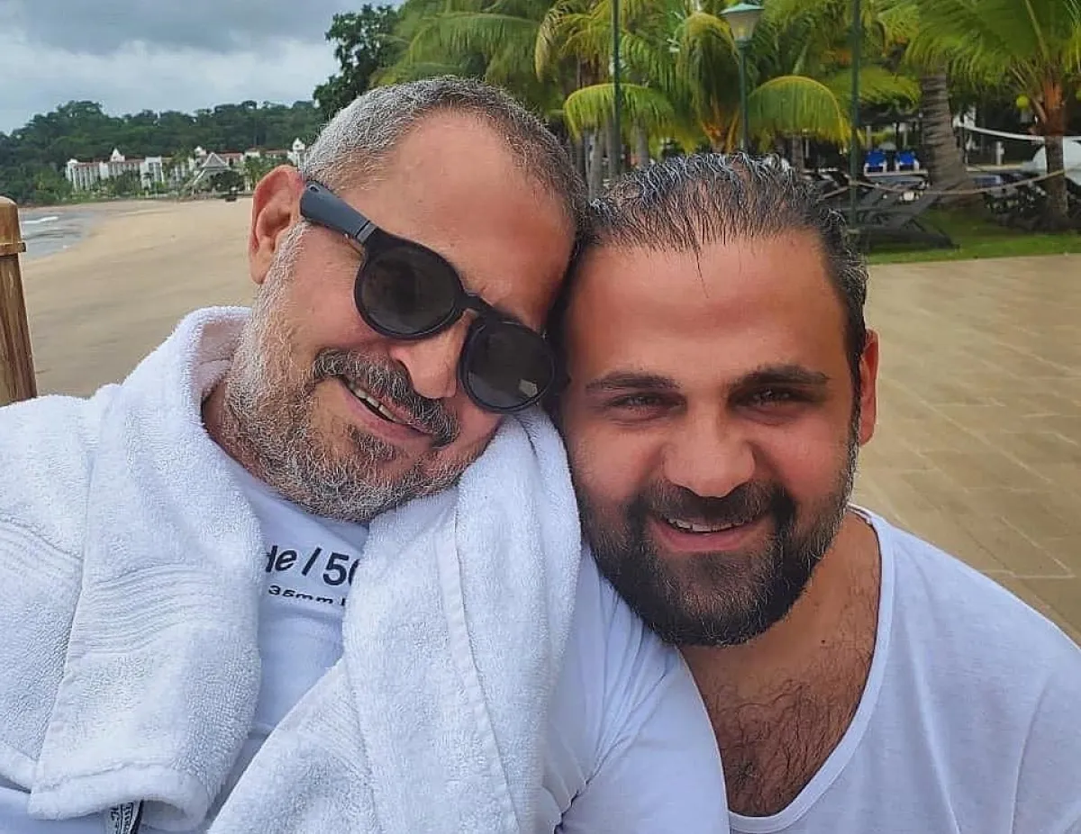 وديع ووالده جورج وسوف - صورة من صفحته على انستغرام