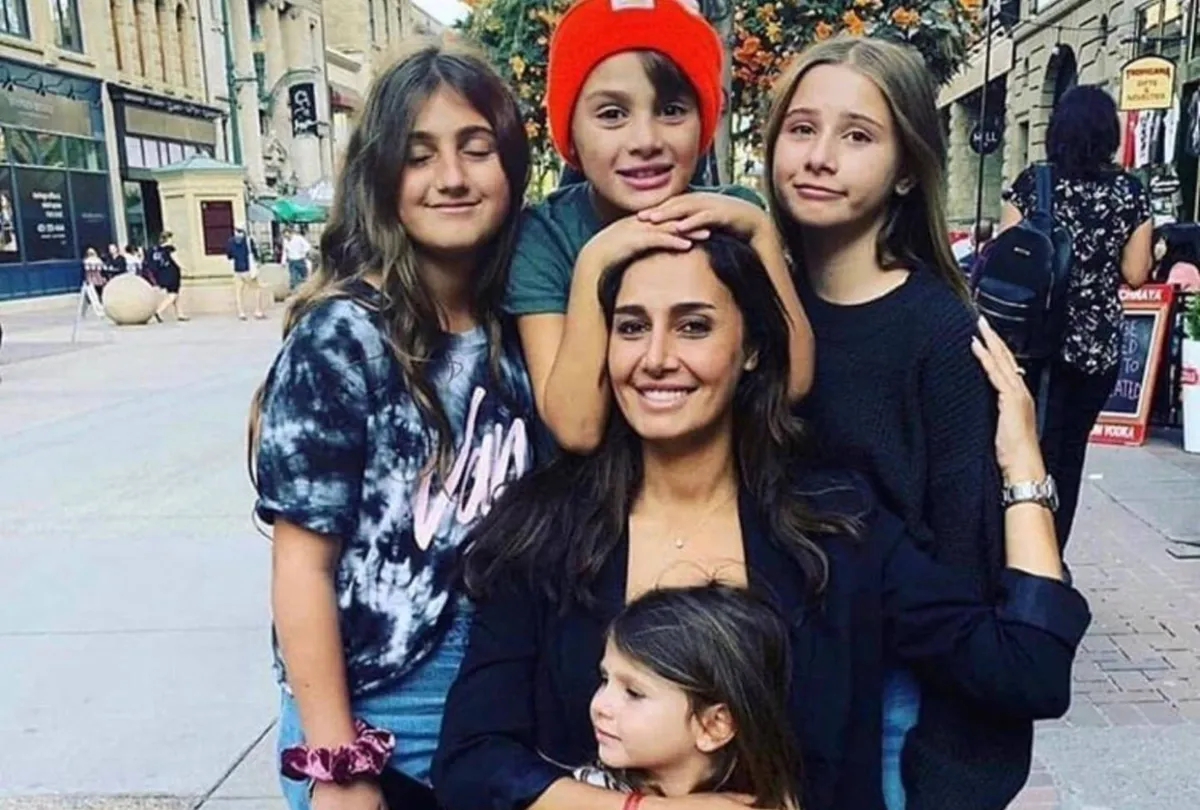 حلا شيحة وأطفالها - الصورة من حسابها على انستغرام