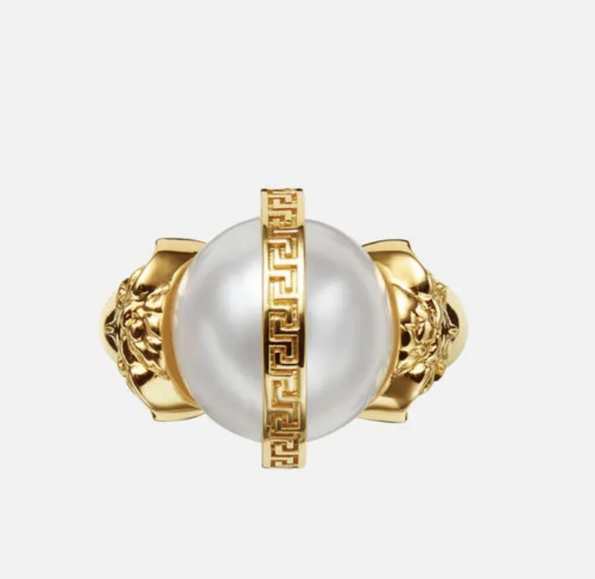 خاتم اللؤلؤ بنقوش MEDUSA GRECA من فرزاتشي Versace