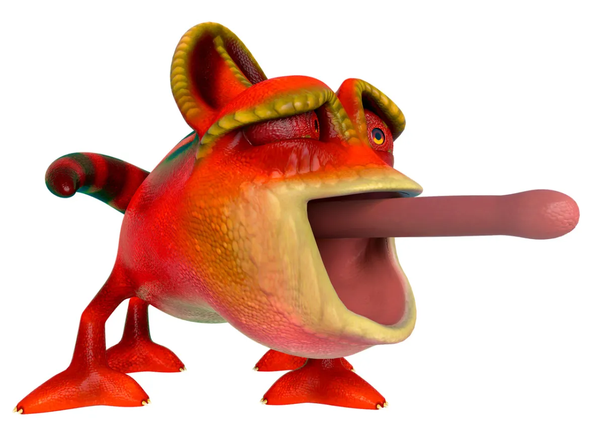 صورة تعبيرية عن اللسان الثرثار