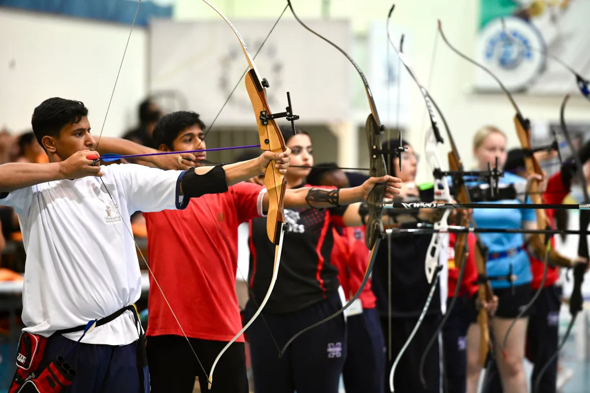 منافسات بطولة القوس والسهم فأقيمت في نادي دبي لأصحاب الهمم. الصورة من مكتب دبي الإعلامي