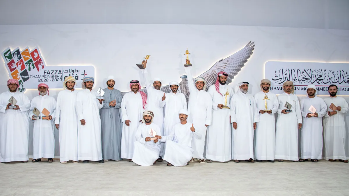 بطولة فزاع للصيد بالصقور- الصورة من مركز حمدان بن محمد لإحياء التراث 