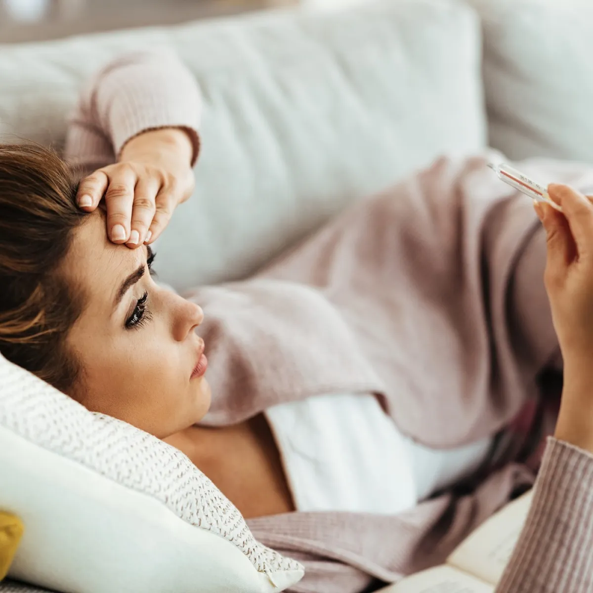 صورة لحامل مريضة