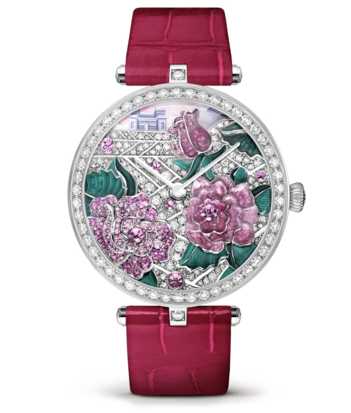 ساعة لايدي آربلز بووام روز من فان كليف اند اربلز Van cleef & arpels