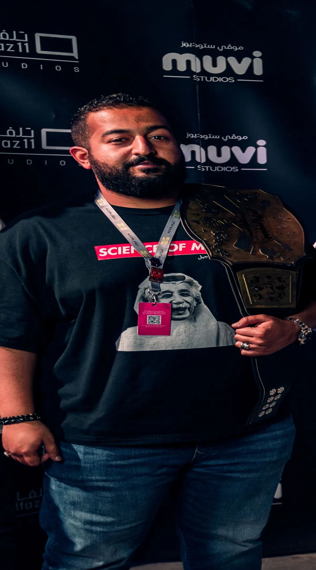 إبراهيم الحجاج في عرض فيلم سطار - الصورة من المركز الإعلامي للفيلم