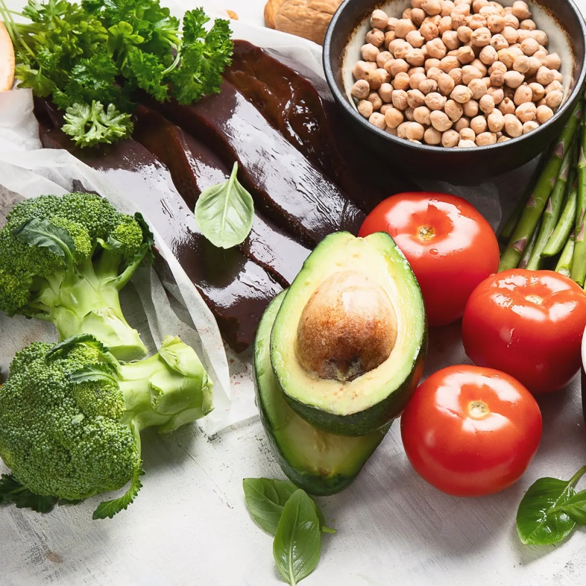 صورة لعدد من الخضروات