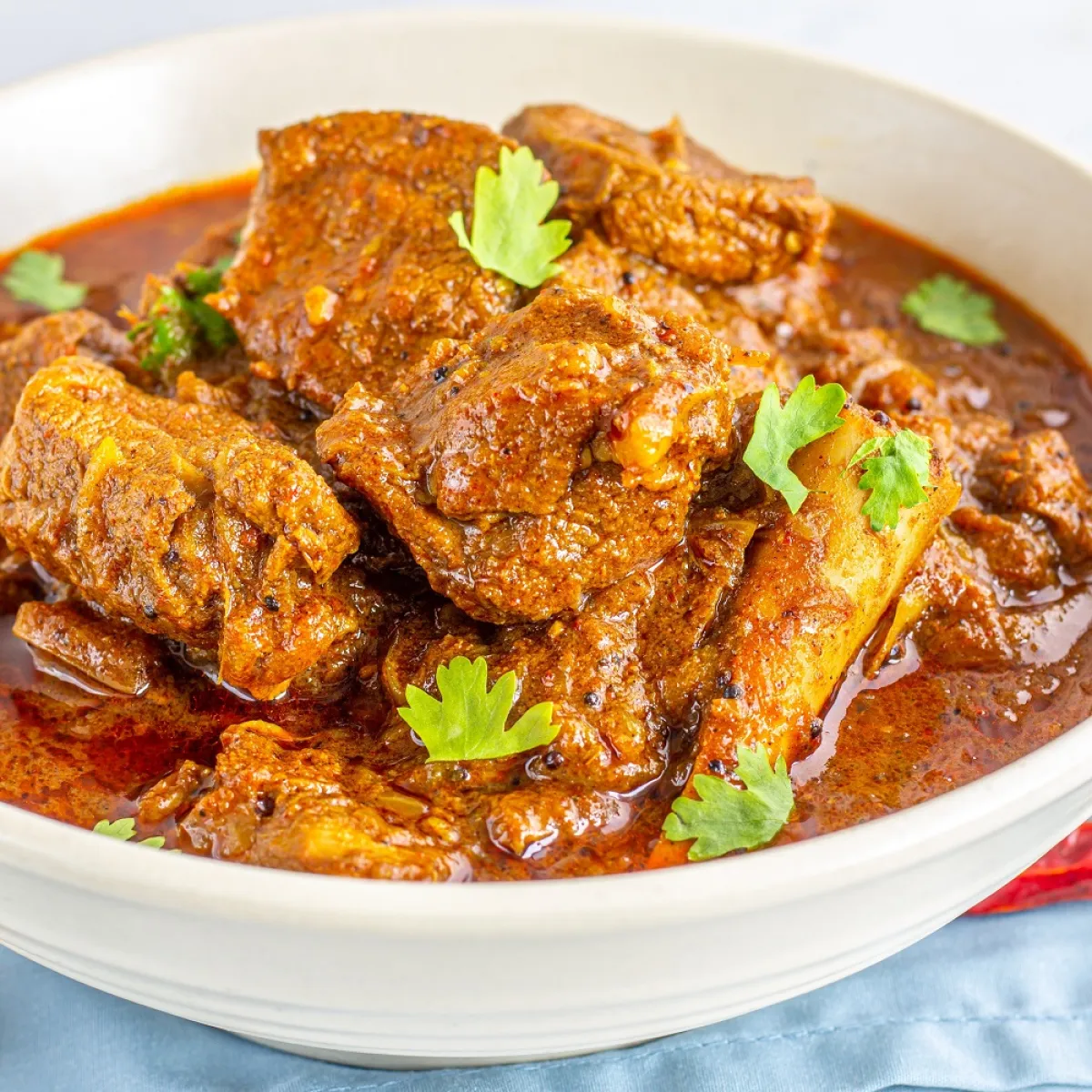 صورة لطبق من الطعام الحريف