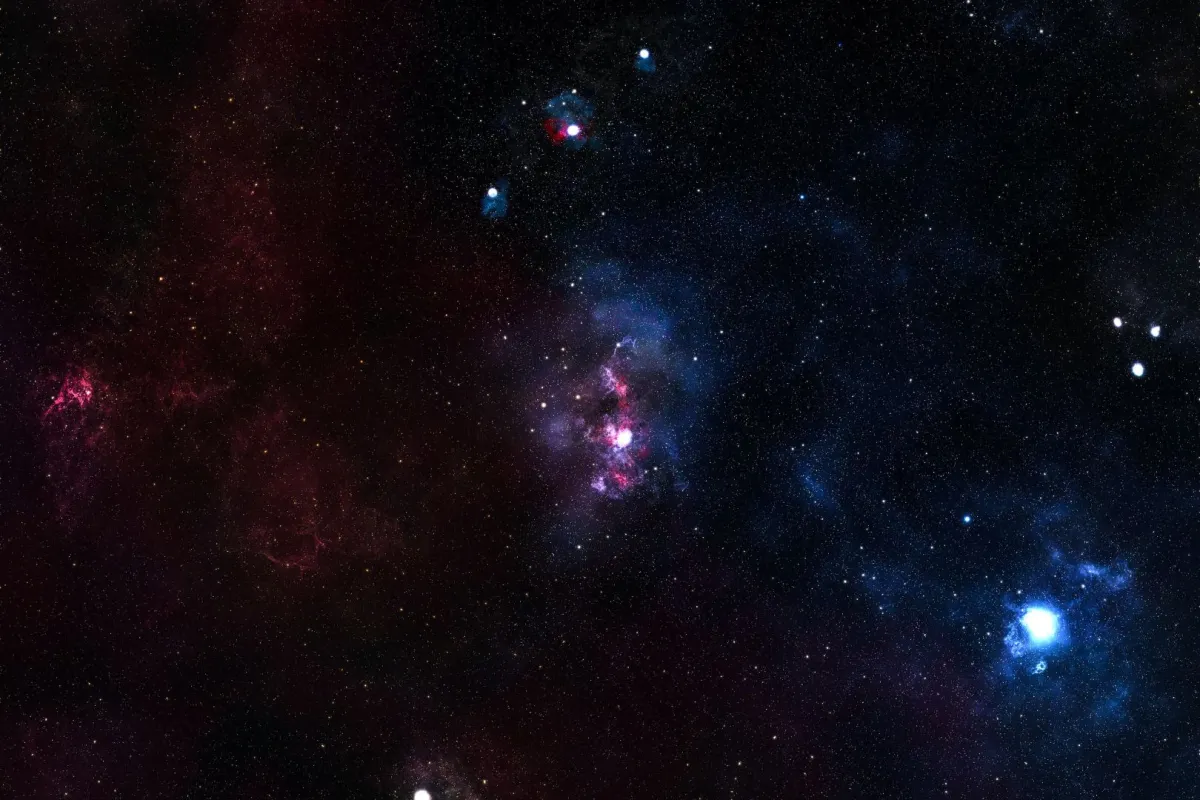 نجوم وكواكب بالفضاء