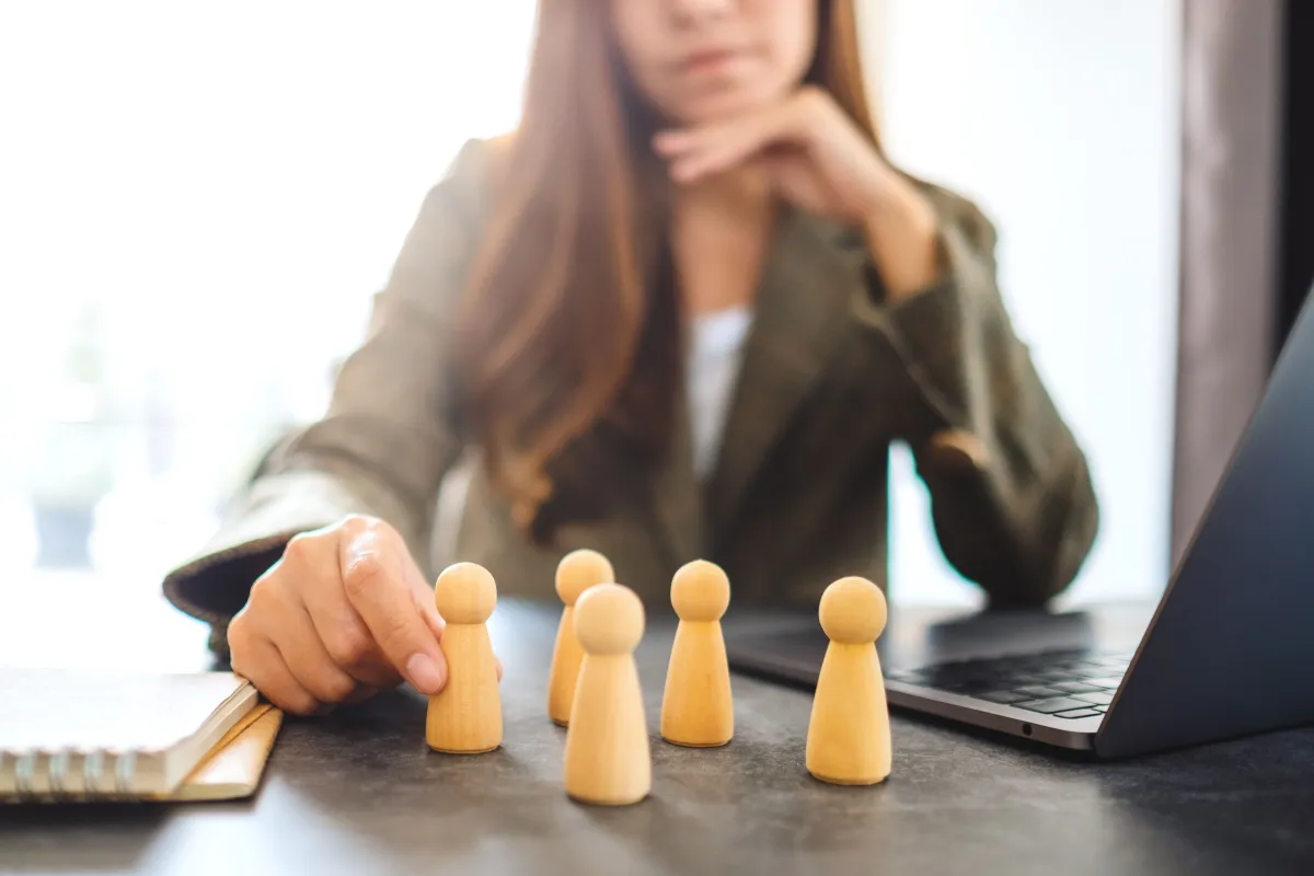 مرشحة إلى مقابلة التوظيف 