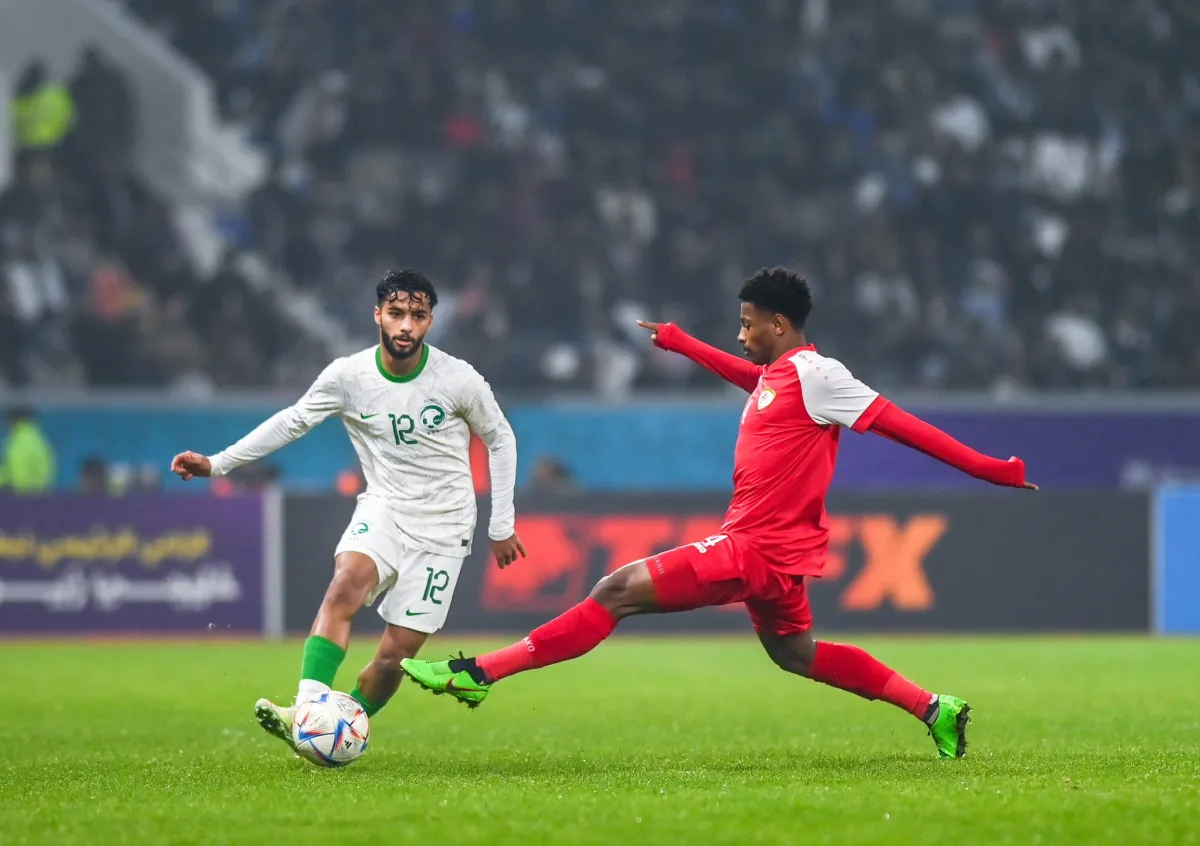 من مواجهة المنتخب السعودي مع نظيره العماني ضمن بطولة خليجي 25