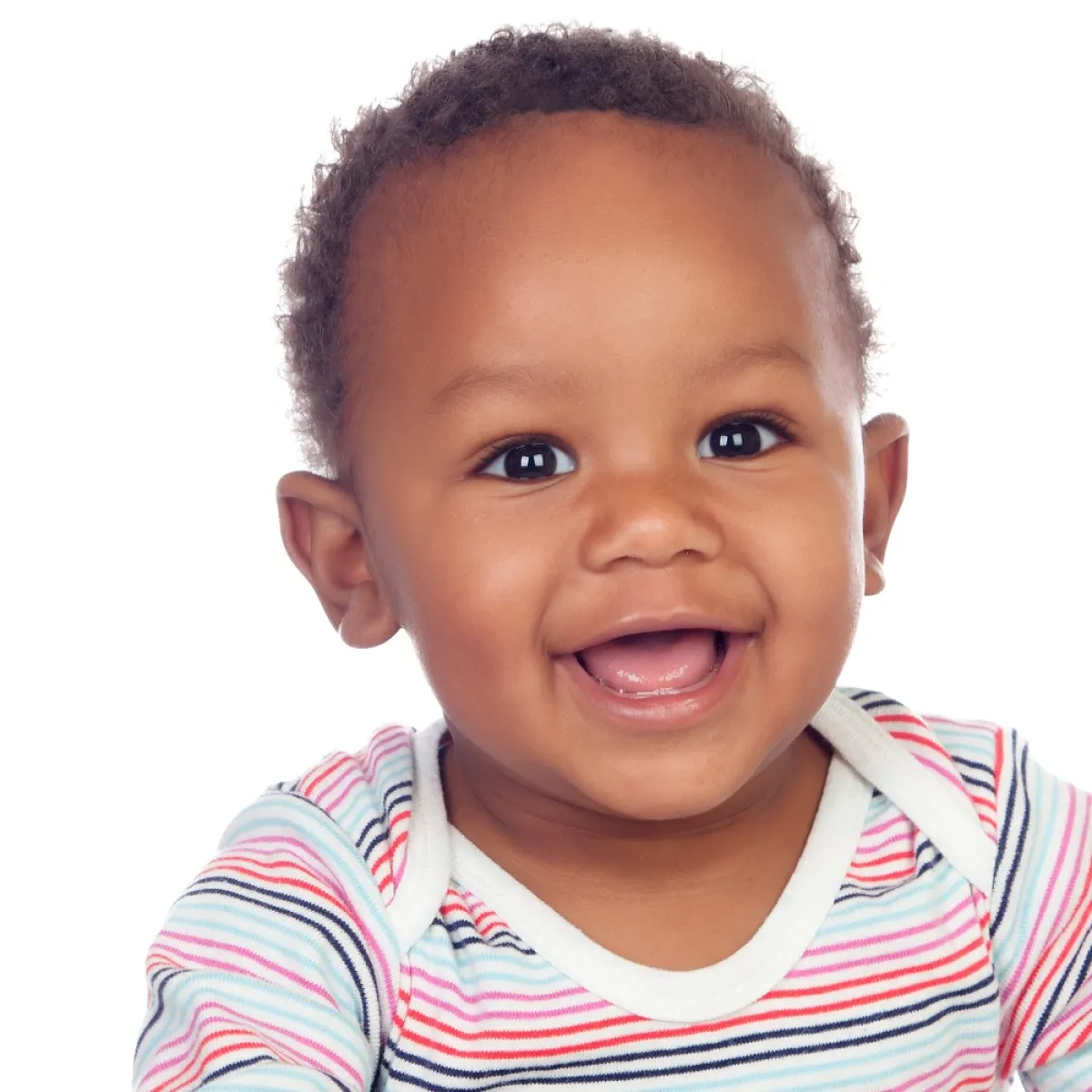 صورة لطفل يضحك