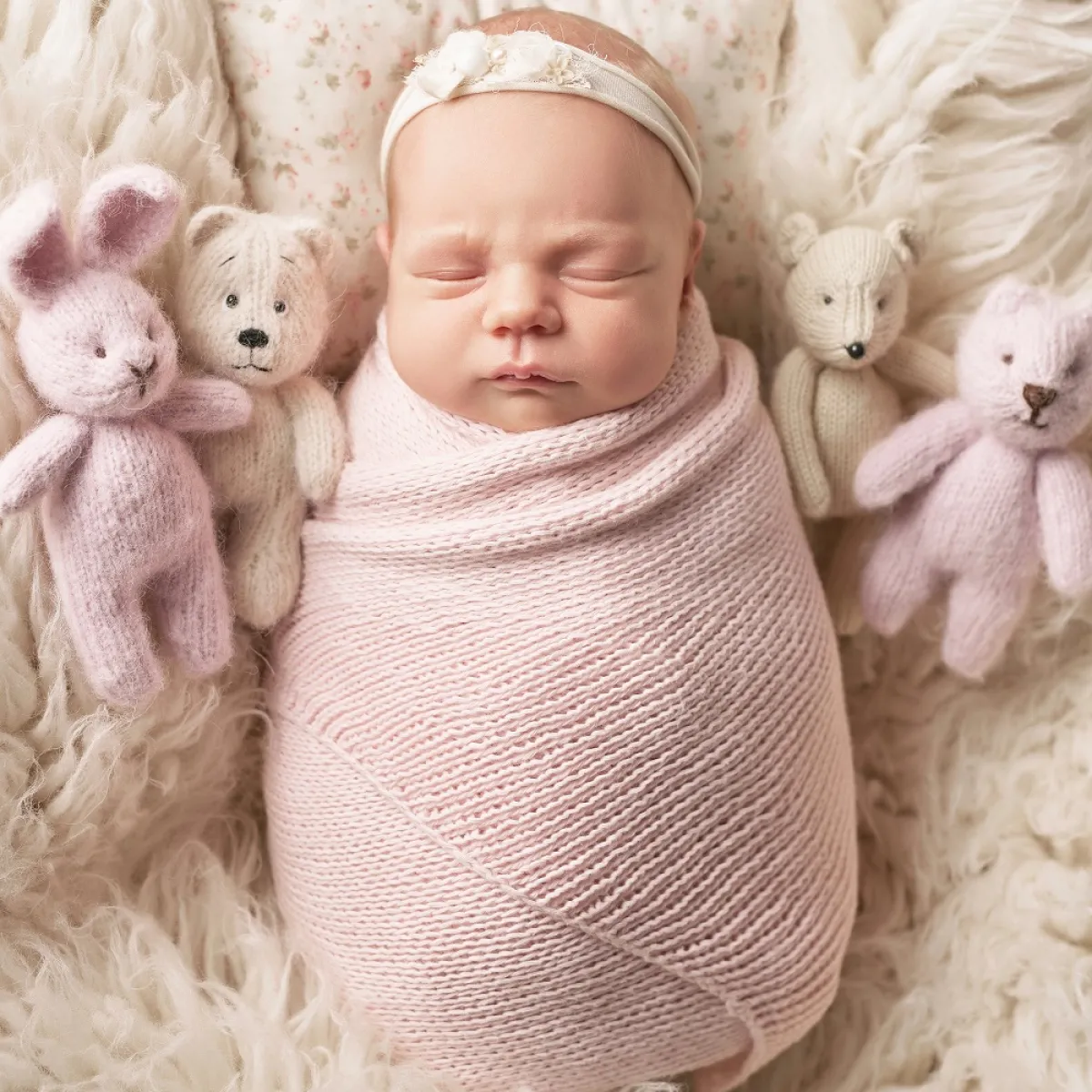 صورة لرضيع مقمط