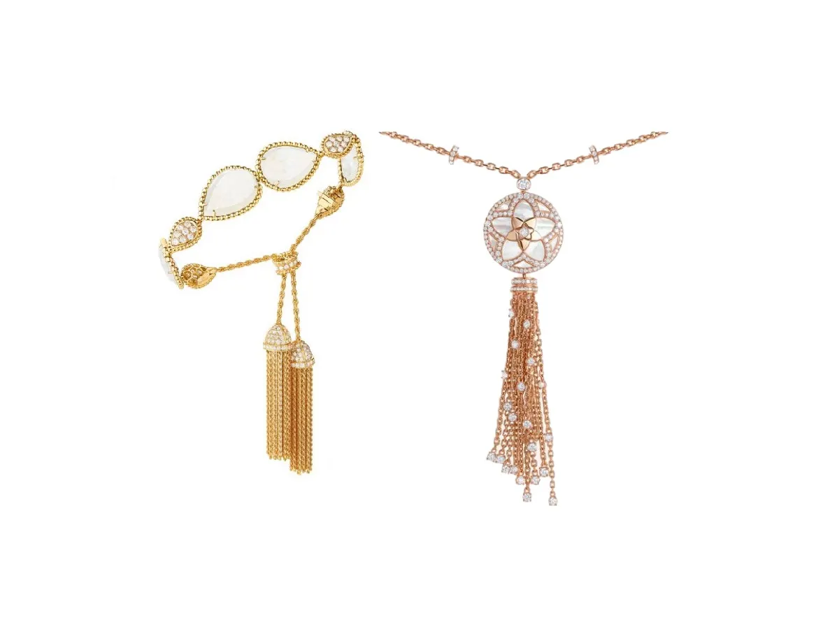 مجوهرات مُزينة بالشراشيب لإطلالة جريئة تخطف العيون لعروس شتاء 2023