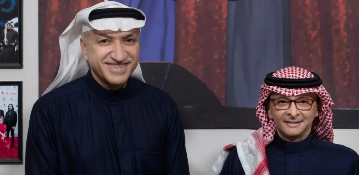 عبدالمجيد عبداللة وسالم الهندي -الصورة من روتانا لايف على توتير