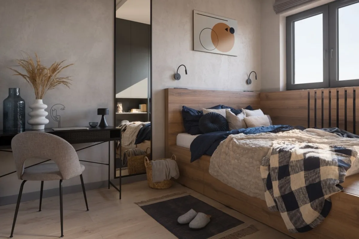 نموذج عن كيفية تنسيق ديكورات غرفة النوم الضيقة؟