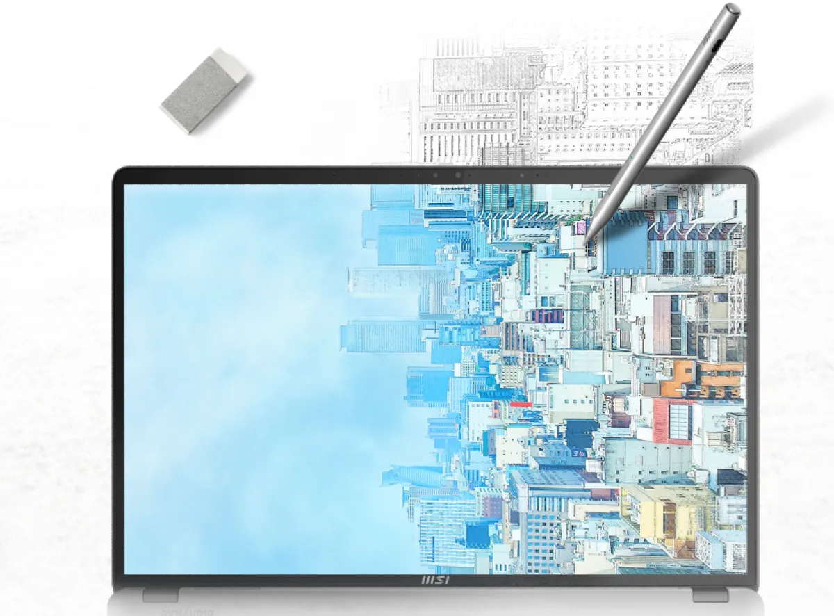 قلم رصاص فريد يكتب على الورق وشاشات الأجهزة - الصورة من موقع شركة msi