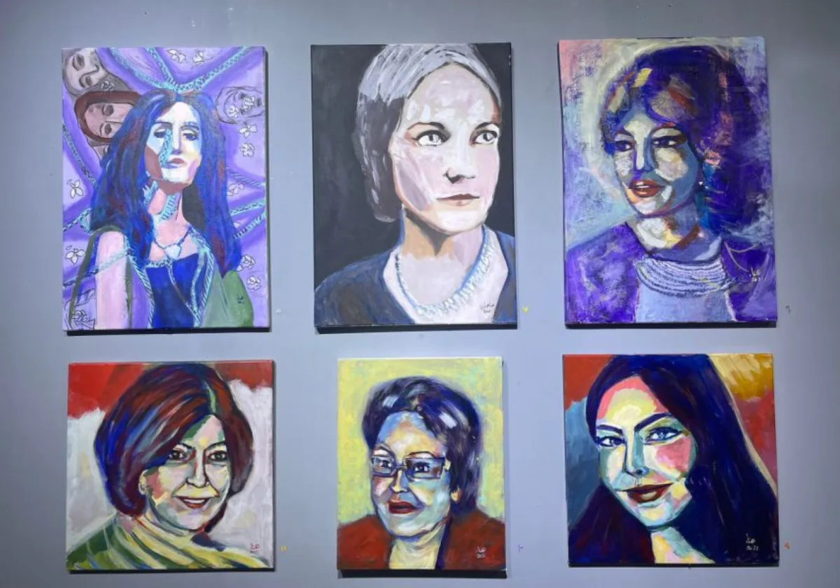 لوحات للتشكيليّة والكاتبة هناء حجازي