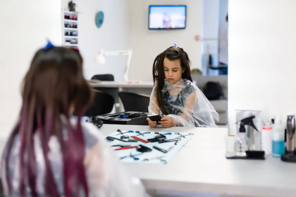 صورة لطفلة مرفهة 