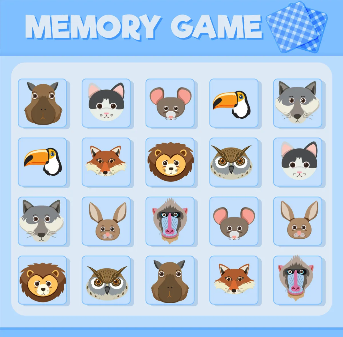 ألعاب الذاكرة للأطفال