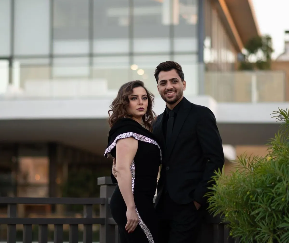 إلهام عبد البديع وزوجها وليد سامي -الصورة من حسابها على إنستغرام