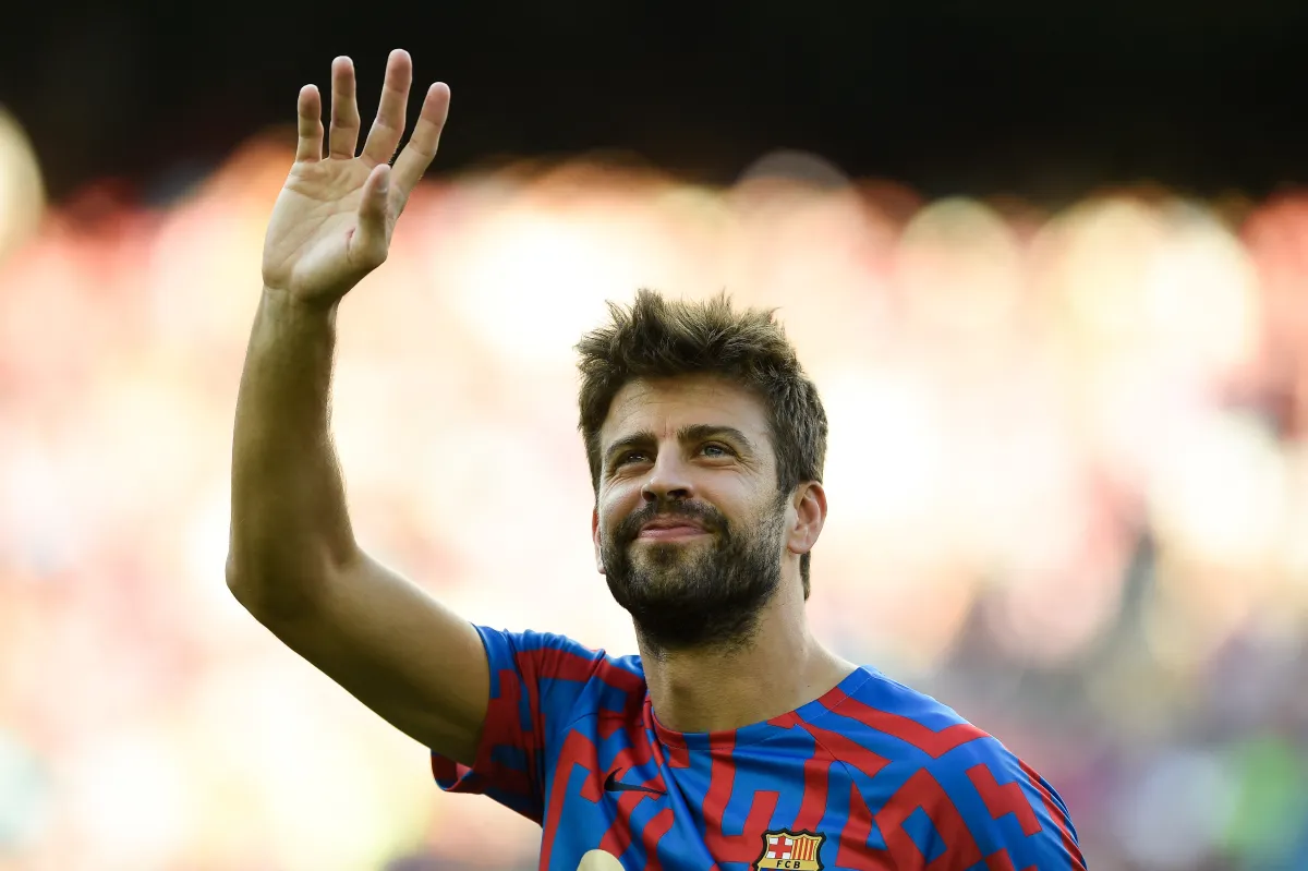 Barcelona's Spanish defender Gerard Pique at the Camp Nou stadium in Barcelona on August 28, 2022. Josep LAGO / AFP