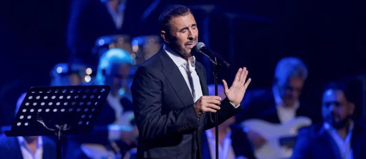 كاظم الساهر- الصورة من حساب بنش مارك على الانستغرام