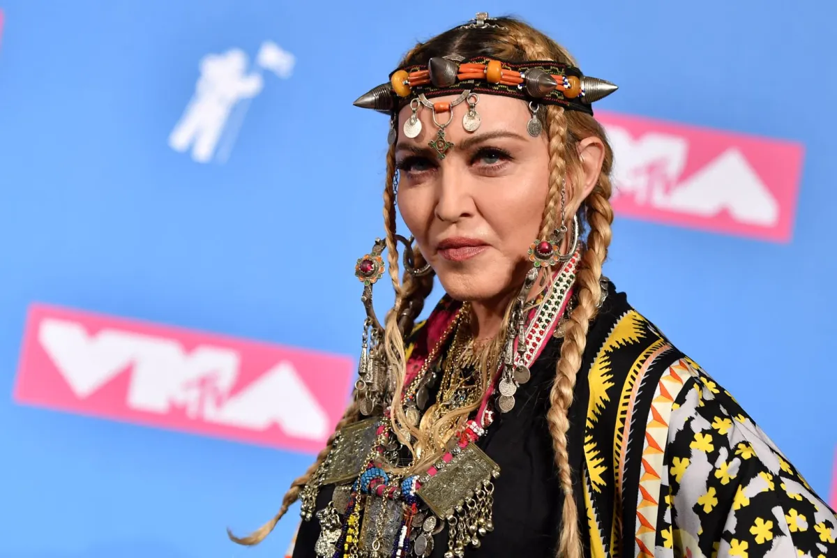 In this file photo taken on August 21, 2018, Madonna poses in the press room at the 2018 MTV Video Music Awards at Radio City Music Hall in New York City. ANGELA WEISS / AFP