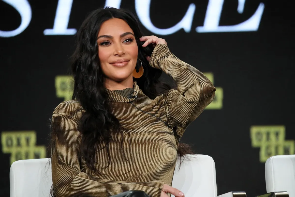Kim Kardashian West of 'The Justice Project' speaks onstage during the 2020 Winter TCA Tour Day 12 at The Langham Huntington, Pasadena on January 18, 2020 in Pasadena, California. David Livingston/Getty Images/AFP
