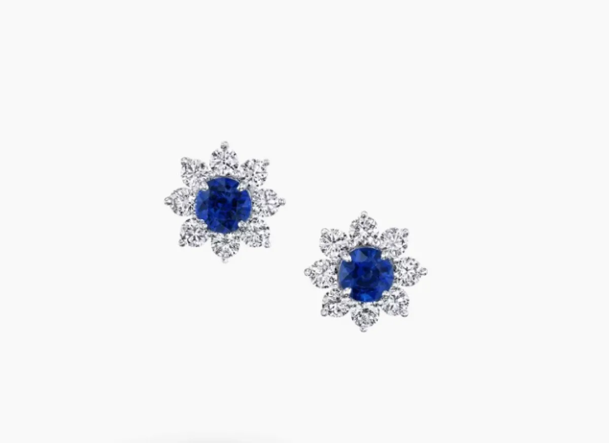 أقراط Sunflower Petite من هاري وينستون Harry Winston