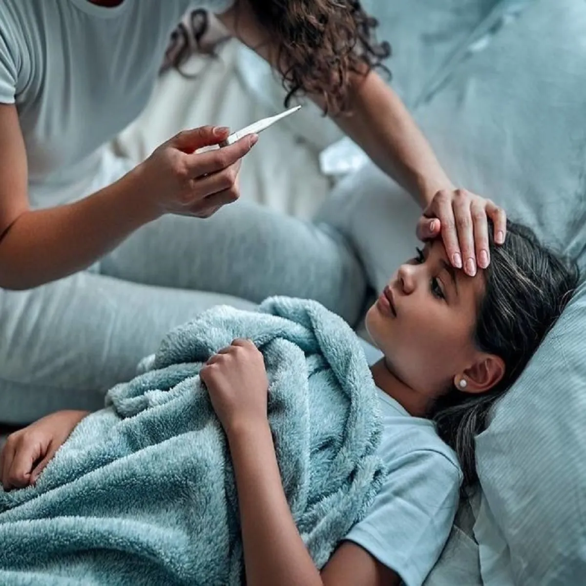 صورة لطفلة مريضة