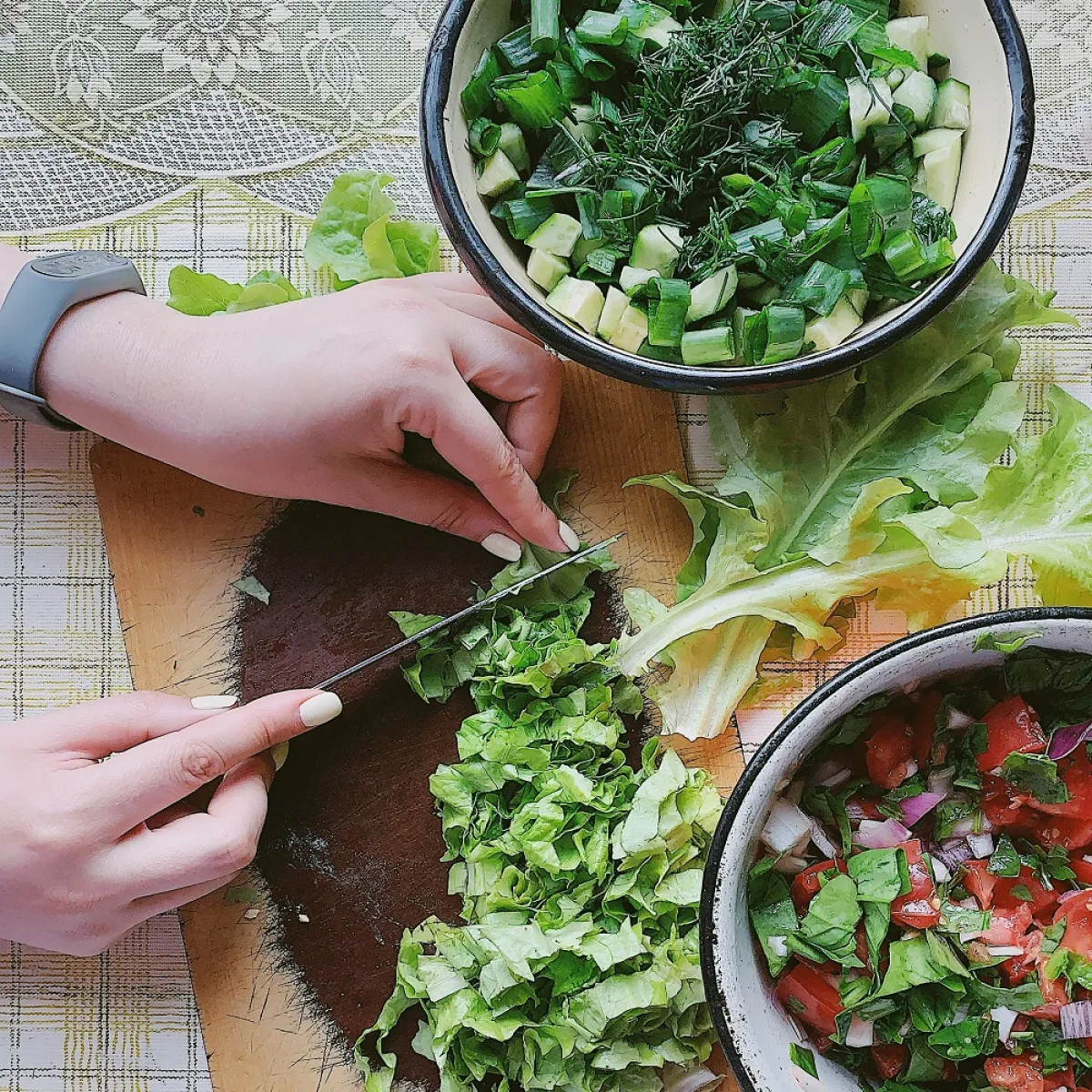 السلطة الخضراء خيار مثالي للتخسيس (المصدر: Pexels )