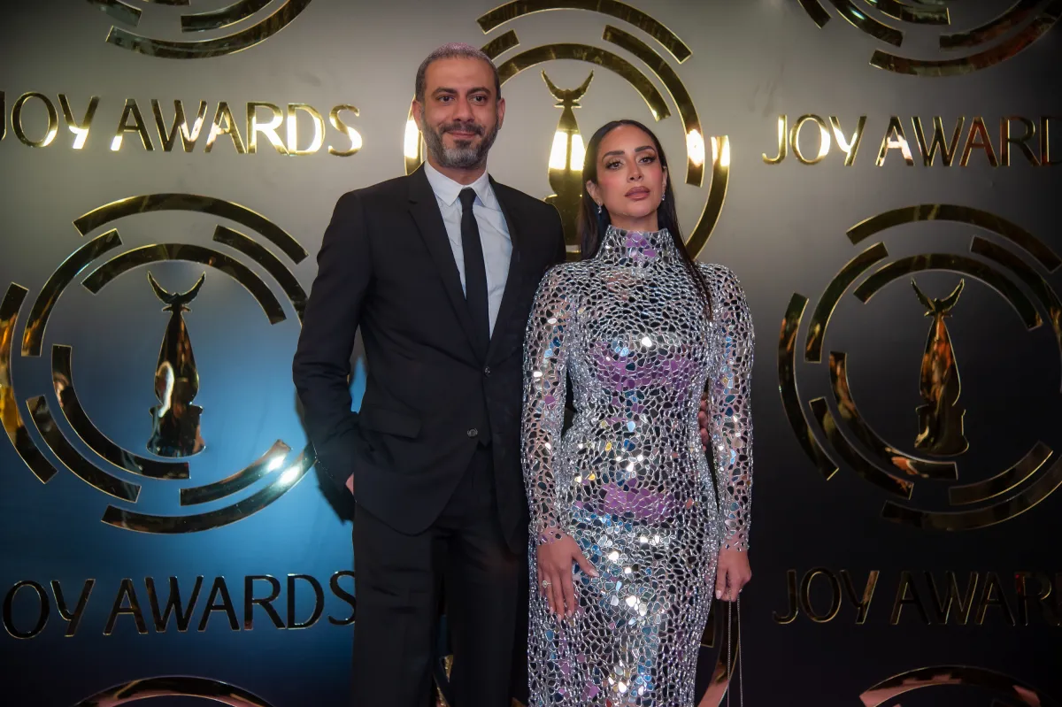 بسنت شوقي ومحمد فراج -الصورة من المركز الاعلامي لموسم الرياض