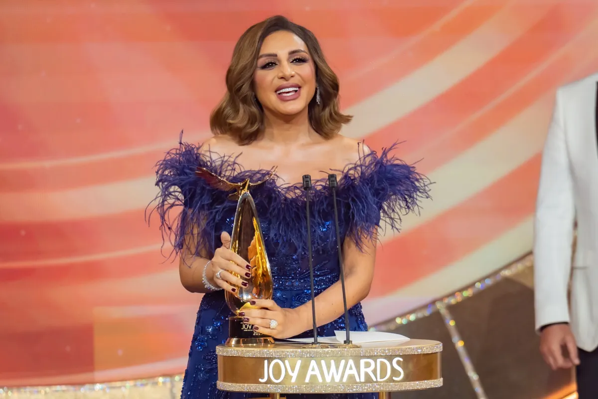 أنغام في حفل Joy Awards 2023-الصورة من المركز الإعلامي لموسم الرياض