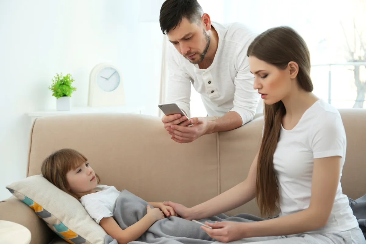 صورة لطفلة مريضة