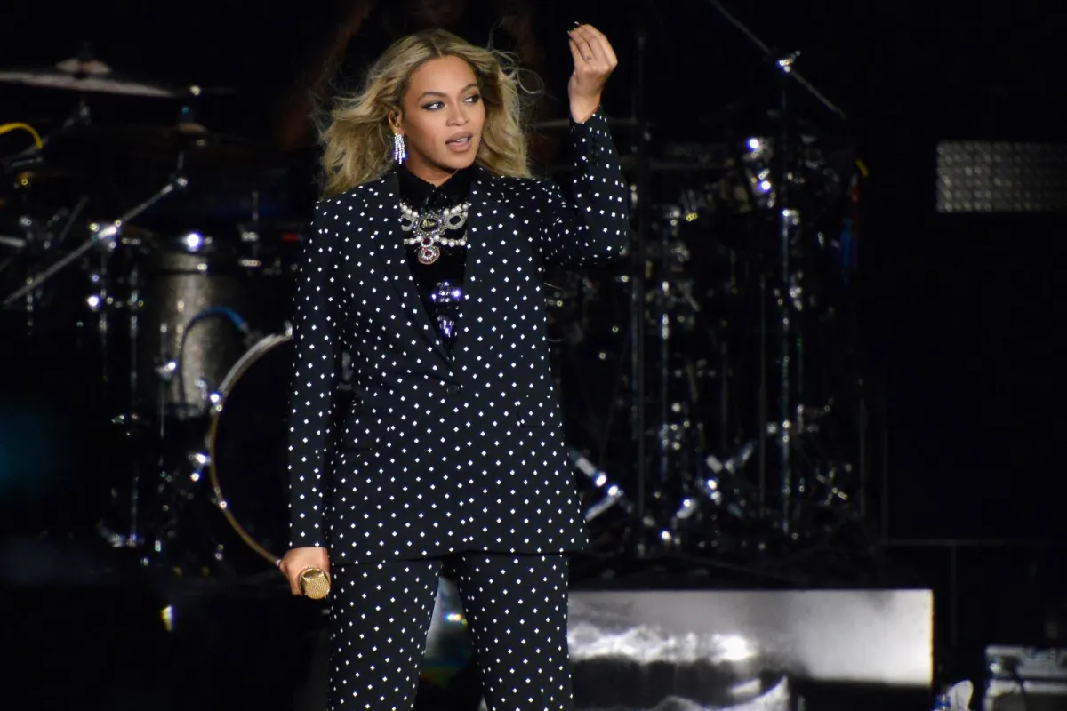 Beyonce performs on stage during a Get Out The Vote concert in support of Hillary Clinton at Wolstein Center in Cleveland, Ohio on November 4, 2016 in Cleveland, Ohio. Duane Prokop/Getty Images/AFP Duane Prokop / GETTY IMAGES NORTH AMERICA / Getty Images via AFP