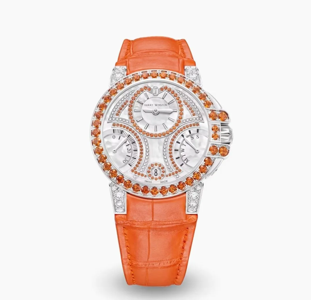 ساعة Ocean Biretrograde Orange من هاري وينستون Harry Winston 