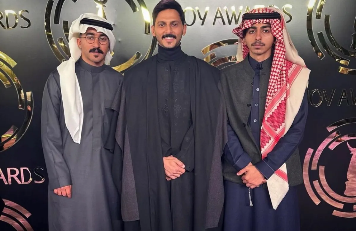 أبطال سكة سفر سعد عزيز وصالح أبوعمرة ومحمد الشهري في جوي - الصورة من حساب محمد على الانستجرام