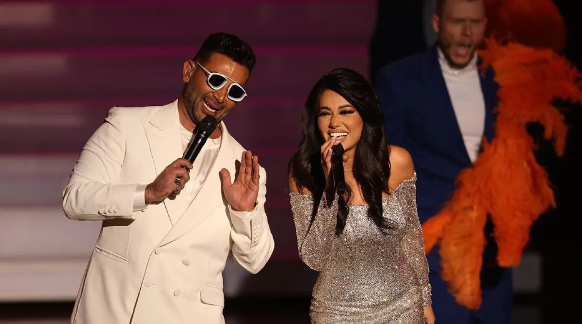 رحمة رياض وأحمد سعد - صورة من صفحتها على انستغرام