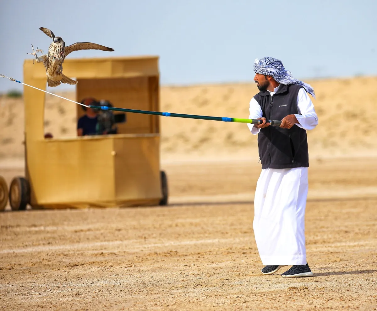 منافسات الصقور- الصورة من مركز حمدان بن محمد لإحياء التراث